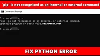 'python' is not recognized as an internal or external command II Cara Mengatasinya