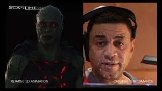 Harry Lennix behind the scene as Martian Manhunter