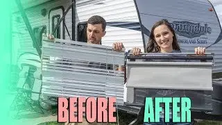 Slow-Rise Day/Night Roller Shades RV Install - Goodbye Mini Blinds! - RV Upgrade