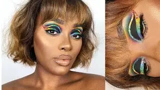 TASTE THE RAINBOW | GLITTER CUT CREASE