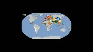 World map Timeline every 100 years