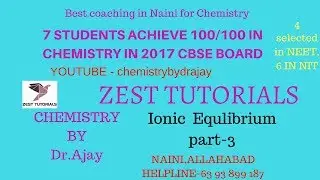 Ionic Equlibrium part-3 salt and salt hydrolysis