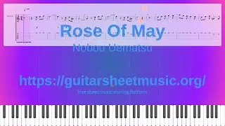 Rose Of May                       Sheet Music Free, Nobou Uematsu Synthesia Piano