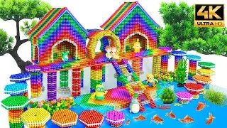 DIY - Build Colors Resort Villa Swimming Pool Fish Pond With Magnetic Balls