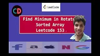 Find Minimum in Rotated Sorted Array| Leetcode 153 | Live coding session  🔥🔥🔥