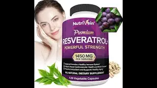 Nutrivein Premium Resveratrol 1450 Mg, 120 Capsules, Antioxidant, Supports A Healthy Immune System