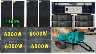 24inch 6000Watt 4 Dual Bass, 4 Top Competition Type 30000watt Dj Setup Price And Details