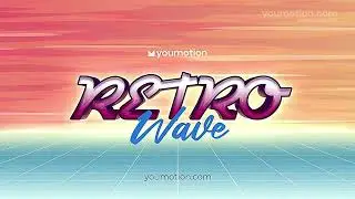 Future Retro Posters 80s Miami Title Synthwave Grid Opener