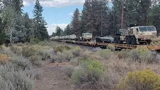 BNSF military train!!!! On the Oregon trunk sub I BNSF 8285