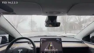 My First Snow Test with Tesla FSD - Not Bad!