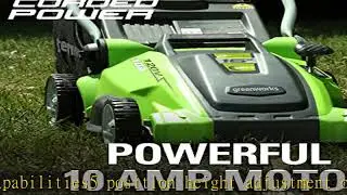 Greenworks 10 Amp 16-inch Corded Mower, 25142