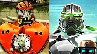 REAL STEEL WRB Gambit VS Atom & Zeus & Fat Boy & Hollowjack & Aquabot & Sarge Camelot & Six Shooter