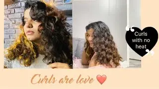 Curls Hair without Heat Machine| Winter&rsquo;s Favourite Hairstyle| Christmas Edition 2020