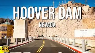 Hoover Dam Scenic Drive [4K] | Nevada - Arizona Border | United States