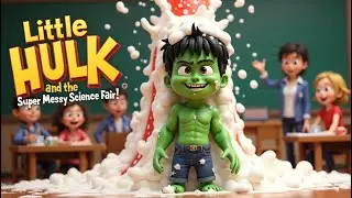 Little HULK Creates a Science Fair DISASTER! | Superhero Story for kids