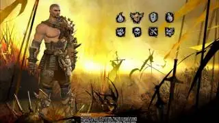Guild Wars 2 - Human class selection screen