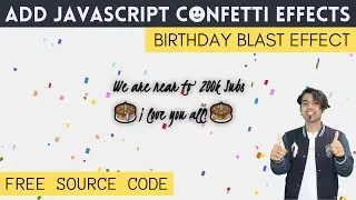 🥳 Add Confetti Falling Animation Effect to your Website using HTML CSS and Pure JavaScript in Hindi