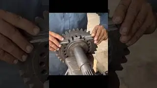 How Pro Rebuilds a Broken Gear Shaft Using Basic Tools! #mechanicalrestoration