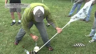 Pole Tent Basics - How Much Tension is on a Tent Strap?