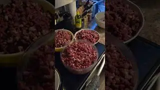 Venison burger in the making #wildgame #venison