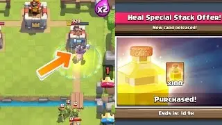 Clash Royale - WAS THIS WORTH IT!? GEMMING NEW HEAL SPELL CARD!