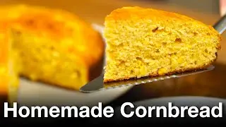 e67 Sweet Cornbread. Easy homemade cornbread recipe. Best soft cornbread with crispy golden crust.