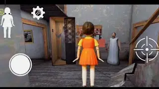 Playing as squad doll in granny chapter 1 on hard mode !! 😱😱 #granny #viral #video ||