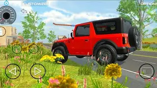 Thar ka mast riding|| wala game 4X4|| red colour gadi me ||Indian car || Indian vehicles||