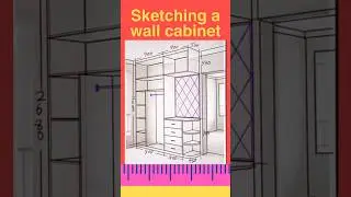 How to Draw a Wardrobe Plan in SketchUp | #shorts #sketchup #wardrobe