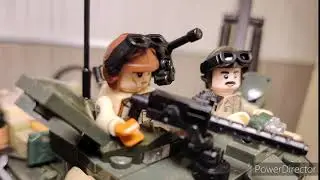 LEGO WWII vehicles. RC US M4A3E8 tank (FURY version). レゴ  シャーマン