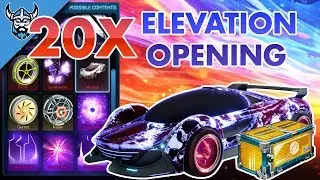 Opening 20 ELEVATION CRATES LIVE!! - Rocket League