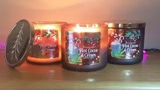 Hot Cocoa & Cream - Bath & Body Works Winter Holiday Test Candle Review