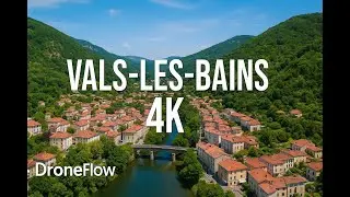 Drone 4K Cin&eacute;matique &ndash; Vue a&eacute;rienne de Vals‑les‑Bains, Ard&egrave;che | DroneFlow