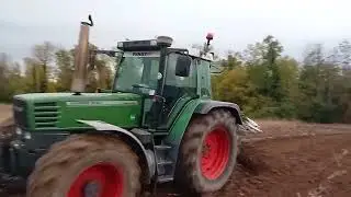Fendt favorit 514c oranje plowing [BIH]