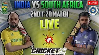 India vs South Africa - 2nd T20 Match - Cricket 22 Live - GAMERBYTE - Later Stumble Guys
