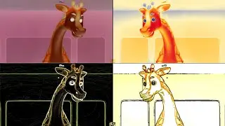HICKORY DICKORY DOCK || GIRAFFE BUMP HIS HEAD BREAK THE CLOCK IN 4 EFFECT || AUDIO & EFFECT TUTORIAL