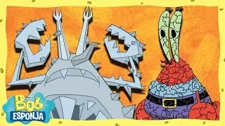 La mascota nueva del Crustáceo Cascarudo | Bob Esponja en Español