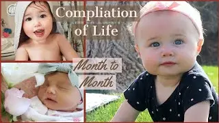 The Progression of Aubrey's Life| Month to Month Compliation #newborn to #2yearold