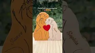 ❤️&zwj;🩹#woodstatue #wooden #wooddesigner #woodenart #disney #lionking #love #couple #lion #art #nature