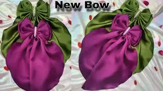 Green & Purple Long Tail Triple Layer Bow XXL 😍 | Premium Hair Accessories | Vleza Brand | #bow 