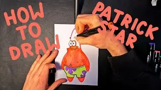 How to draw Patrick Star (Spongebob) / tutorial for kids