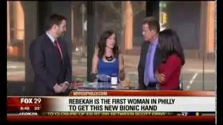 Bionic Amputee Model Rebekah Marine on Good Day Philadelphia 3-18-2015