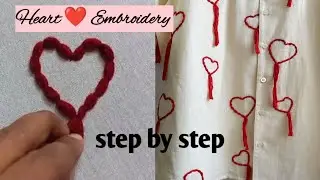 😱Oh!wow that's great idea for embroidery lovers/very easy and simple embroidery learn step by step 