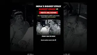 Harshad Mehta&rsquo;s 1992 Crash 😱 India&rsquo;s Biggest Market Scam!