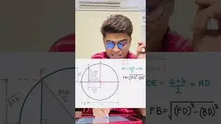 How Arithmetic Mean is always greater than equal to Geometric Mean derivation using circle ⭕️