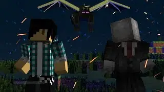 Minecraft Mini Game - Dragons! w/ My Little Cousin: 