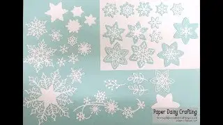 A close up look at the Snowfall Thinlits dies - Limited edition - only available until 30th November