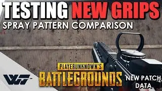 [OUTDATED] GUIDE: All NEW GRIPS tested. Spray pattern comparison, Assault rifle (M416) - PUBG