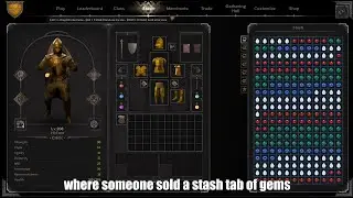 Dark and Darker - Selling a full stash tab of gems!