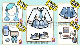 NEW!✨😱UNLOCK BLUE SCHOLL OUTFITS COLLECTION SUPER SECRETS IN AVATAR WORLD💎🛍️PAZU